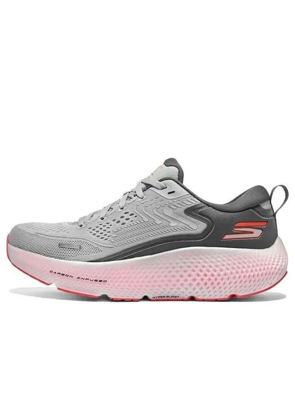 Кроссовки go run max road 6 'grey pink' Skechers — изображение 1 из 4, серый/розовый