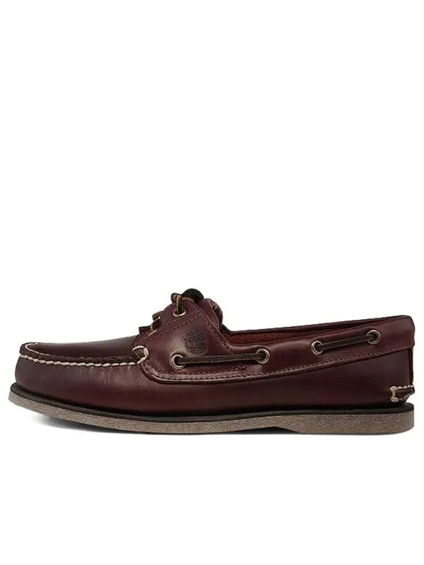 Кроссовки leather handmade boat shoes brown Timberland — изображение 1 из 4, коричневый