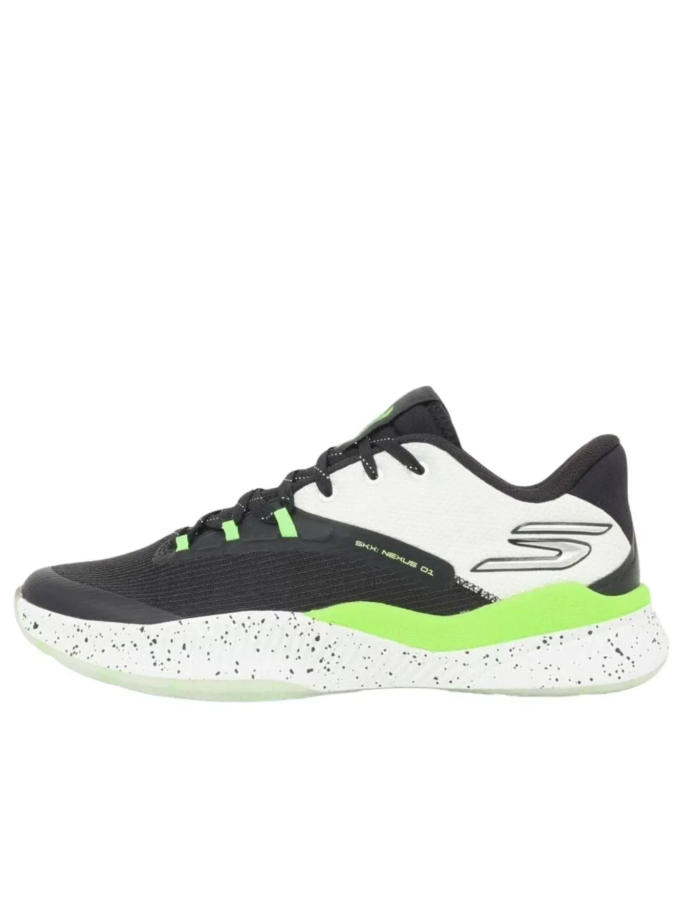 Мужские кроссовки для баскетбола с шнуровкой Skechers SKX Nexus White Blue Lime — изображение 1 из 5, белый