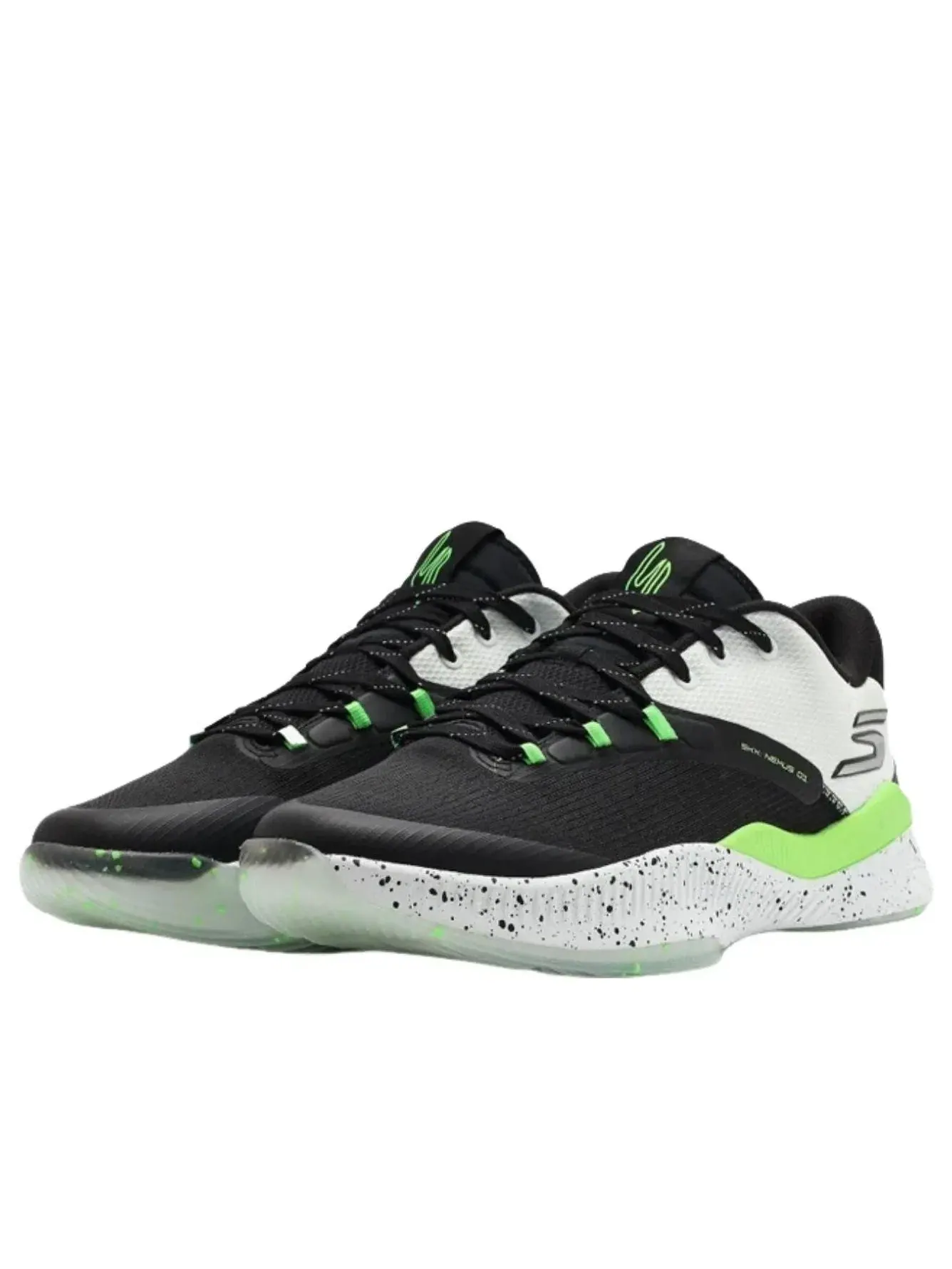 Мужские кроссовки для баскетбола с шнуровкой Skechers SKX Nexus White Blue Lime — изображение 3 из 5, белый