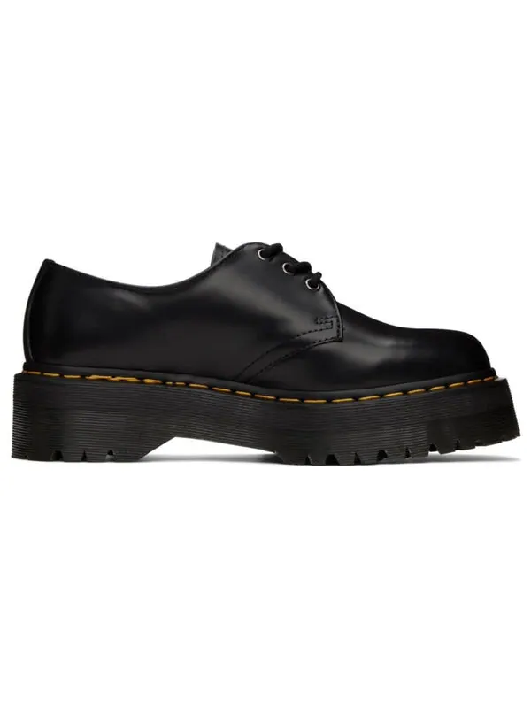 Кроссовки Dr. Martens 1461 Smooth Leather Platform — изображение 2 из 4, черный