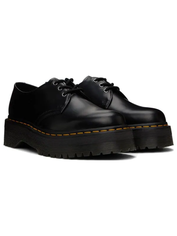 Кроссовки Dr. Martens 1461 Smooth Leather Platform — изображение 3 из 4, черный