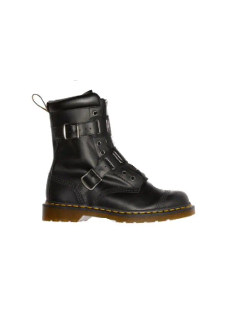 Ботинки мужские Dr. Martens Quynn кожаные с ремешками — изображение 3 из 4, черный