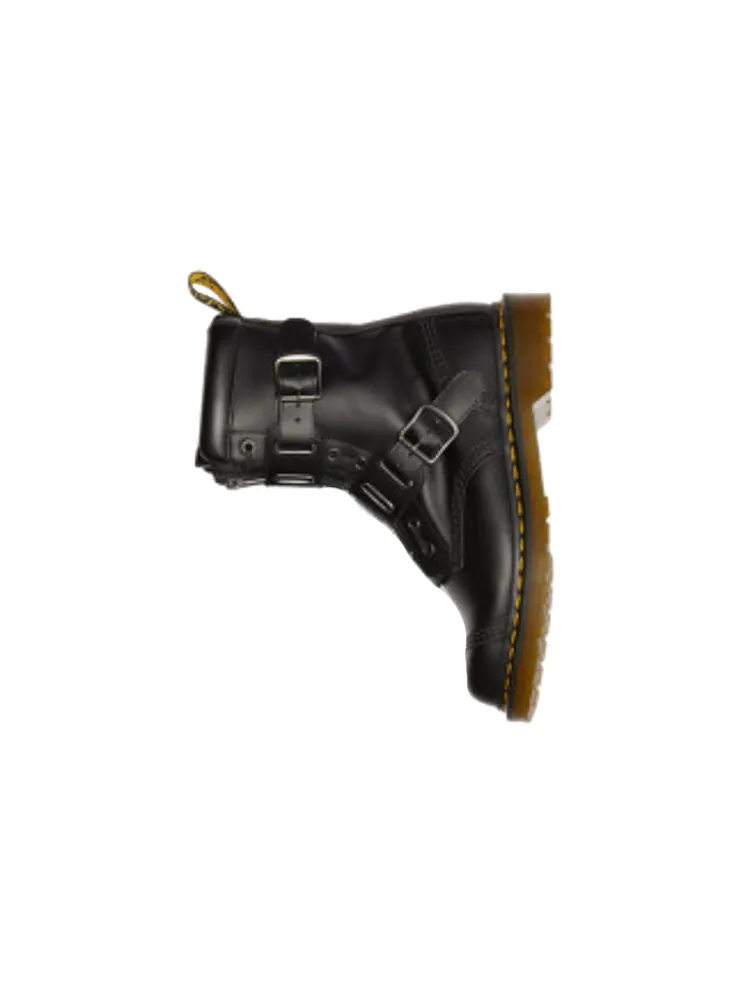 Ботинки мужские Dr. Martens Quynn кожаные с ремешками — изображение 4 из 4, черный