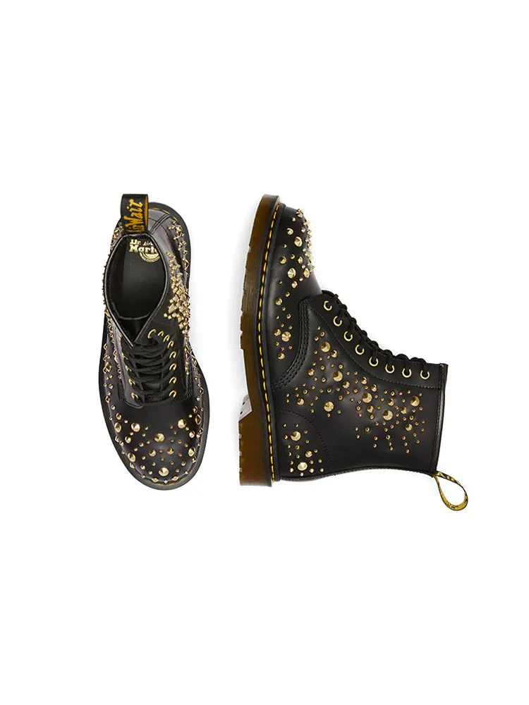 Ботинки Dr. Martens 1460 Midas Gold Color, унисекс — изображение 3 из 4, черный