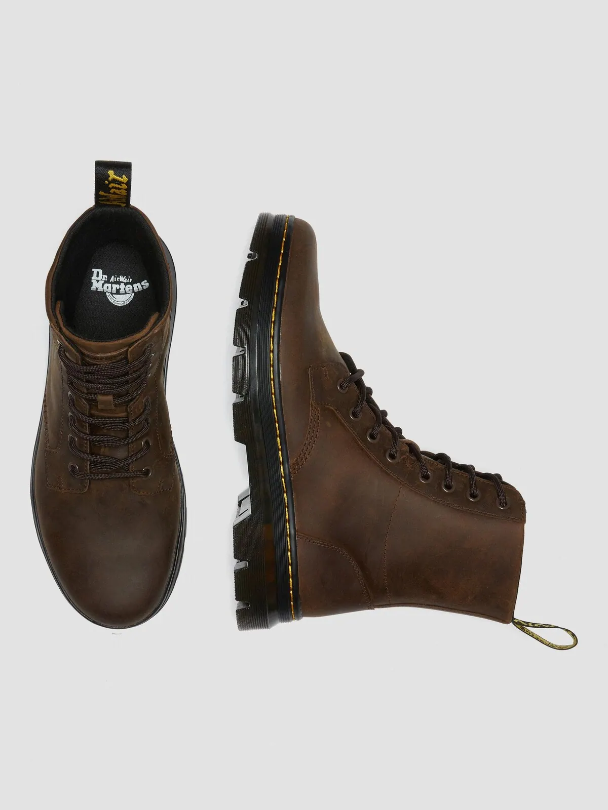 Ботинки женские Dr. Martens Combs Crazy Horse, натуральная кожа — изображение 7 из 8, коричневый