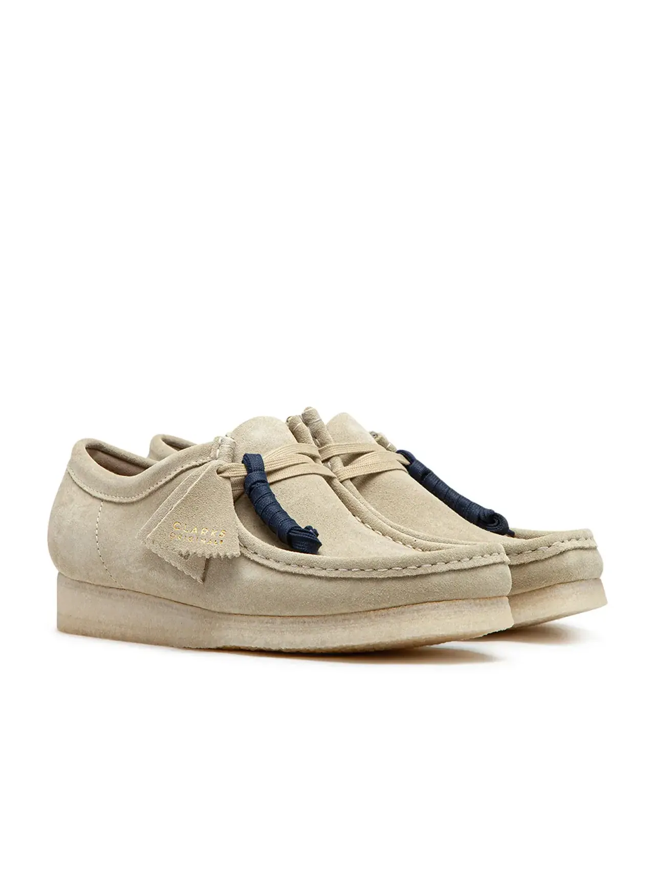 Кроссовки Clarks Wallabee Maple Suede — изображение 2 из 3, бежевый