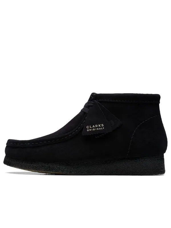 Кроссовки Clarks Wallabee Boots 'Black Suede' — изображение 1 из 4, черный