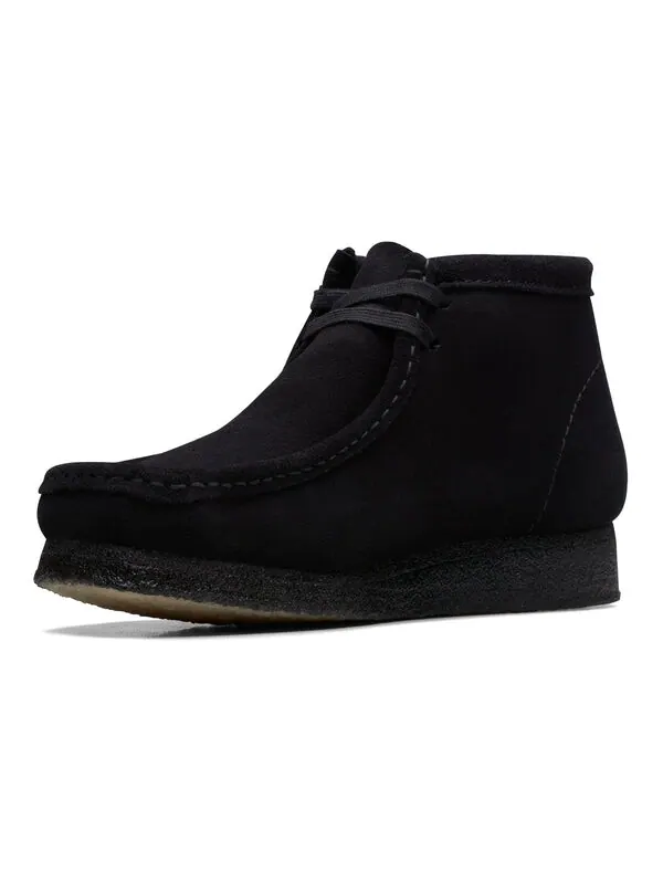 Кроссовки Clarks Wallabee Boots 'Black Suede' — изображение 2 из 4, черный