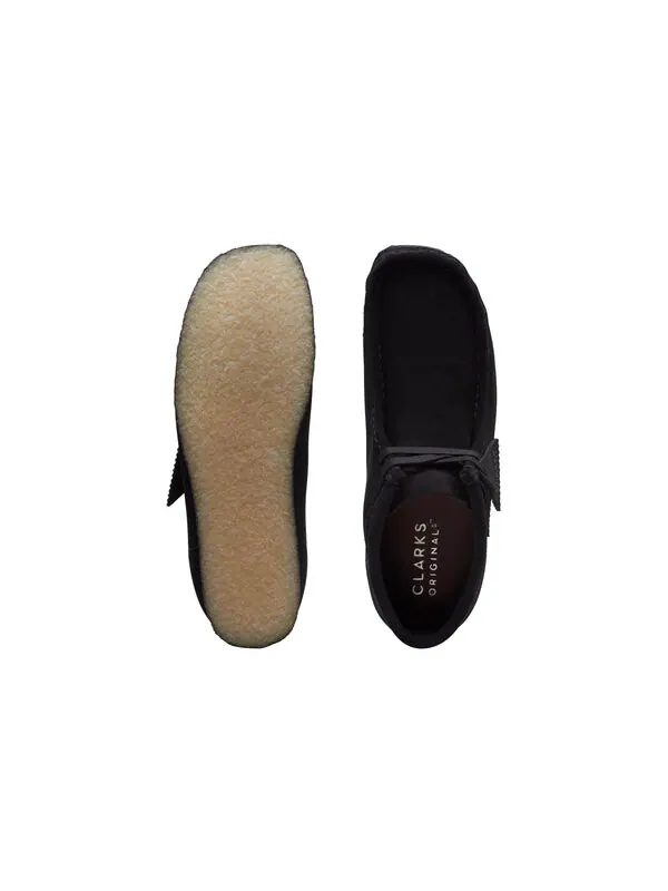 Кроссовки Clarks Wallabee Boots 'Black Suede' — изображение 3 из 4, черный