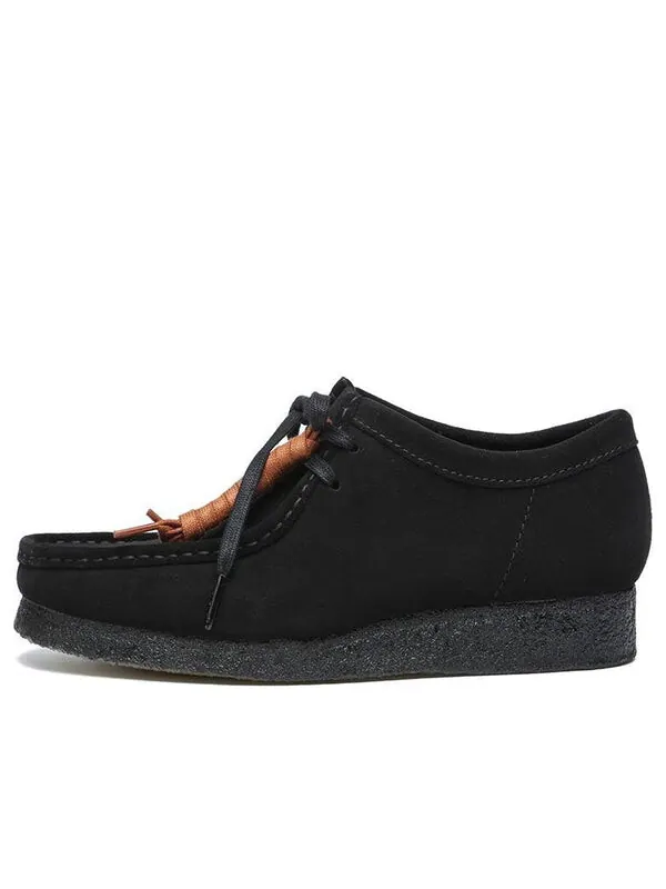 Кроссовки Clarks Wallabee 'Black Suede' — изображение 1 из 4, черный