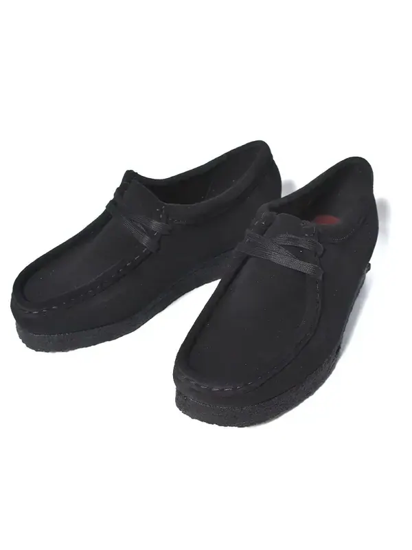 Кроссовки Clarks Wallabee 'Black Suede' — изображение 3 из 3, черный