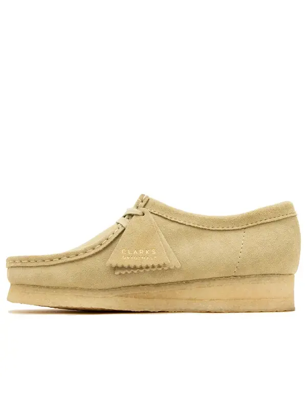 Кроссовки Clarks Wallabee Maple Suede — изображение 1 из 4, бежевый