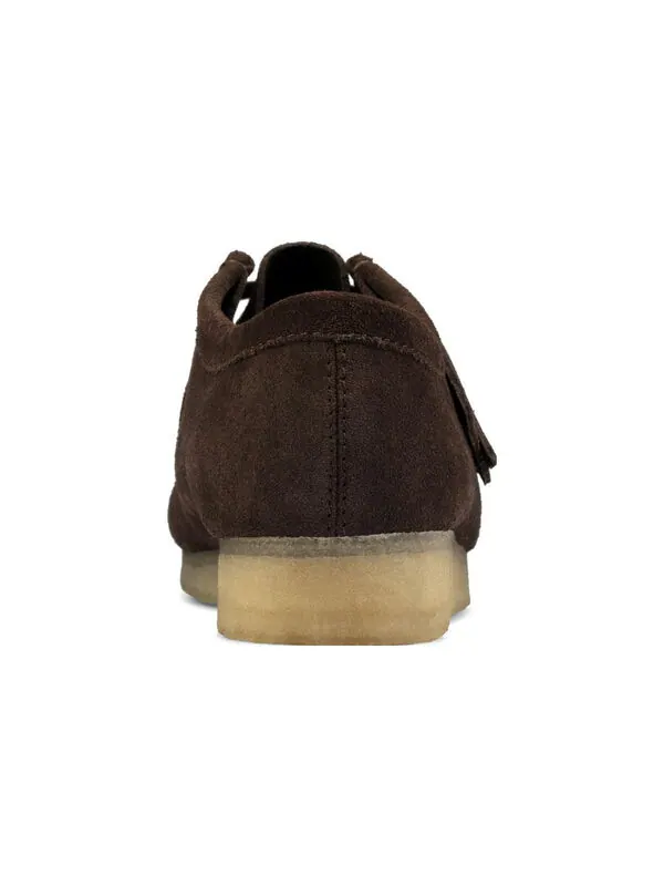 Кроссовки Clarks Wallabee 'Dark Brown Suede' — изображение 4 из 4, коричневый