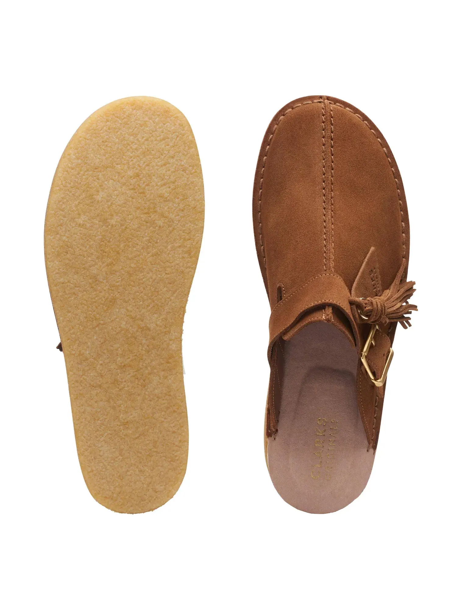 Кроссовки женские Clarks Trek Mule Suede — изображение 3 из 3, коричневый