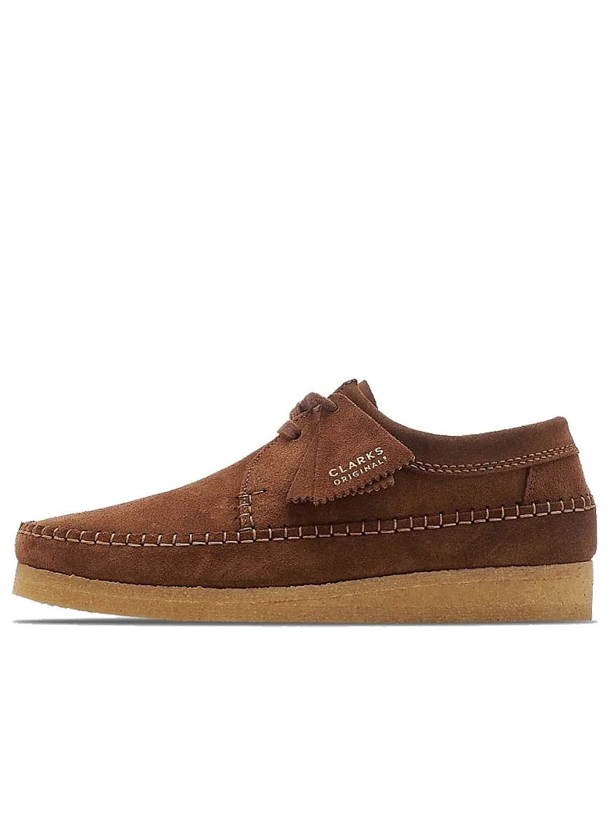 Замшевые ботинки Clarks Weaver Suede 'Cola' — изображение 1 из 4, черный