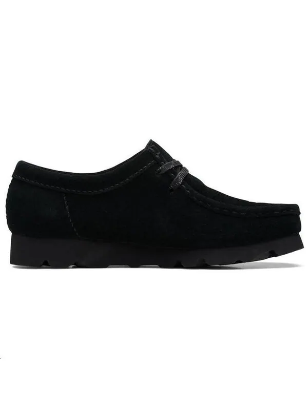 Кроссовки Clarks Wallabee Gore-Tex 'Black Suede' — изображение 2 из 4, черный