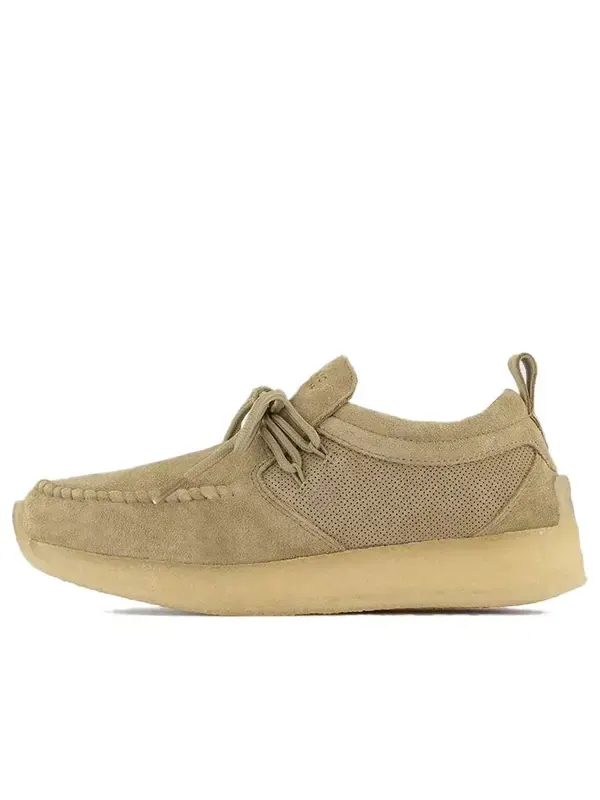 Кроссовки Clarks Maycliffe Suede 'Dark Sand' — изображение 1 из 4, темный песочный