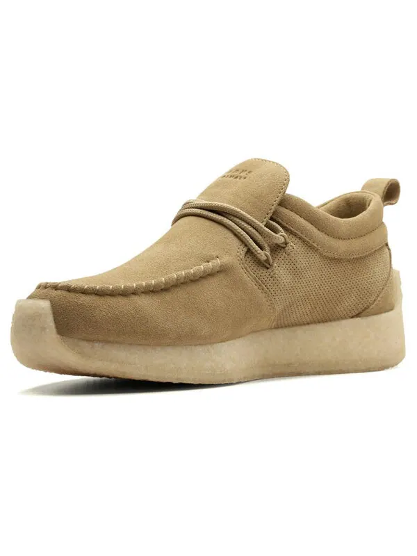 Кроссовки Clarks Maycliffe Suede 'Dark Sand' — изображение 2 из 4, темный песочный