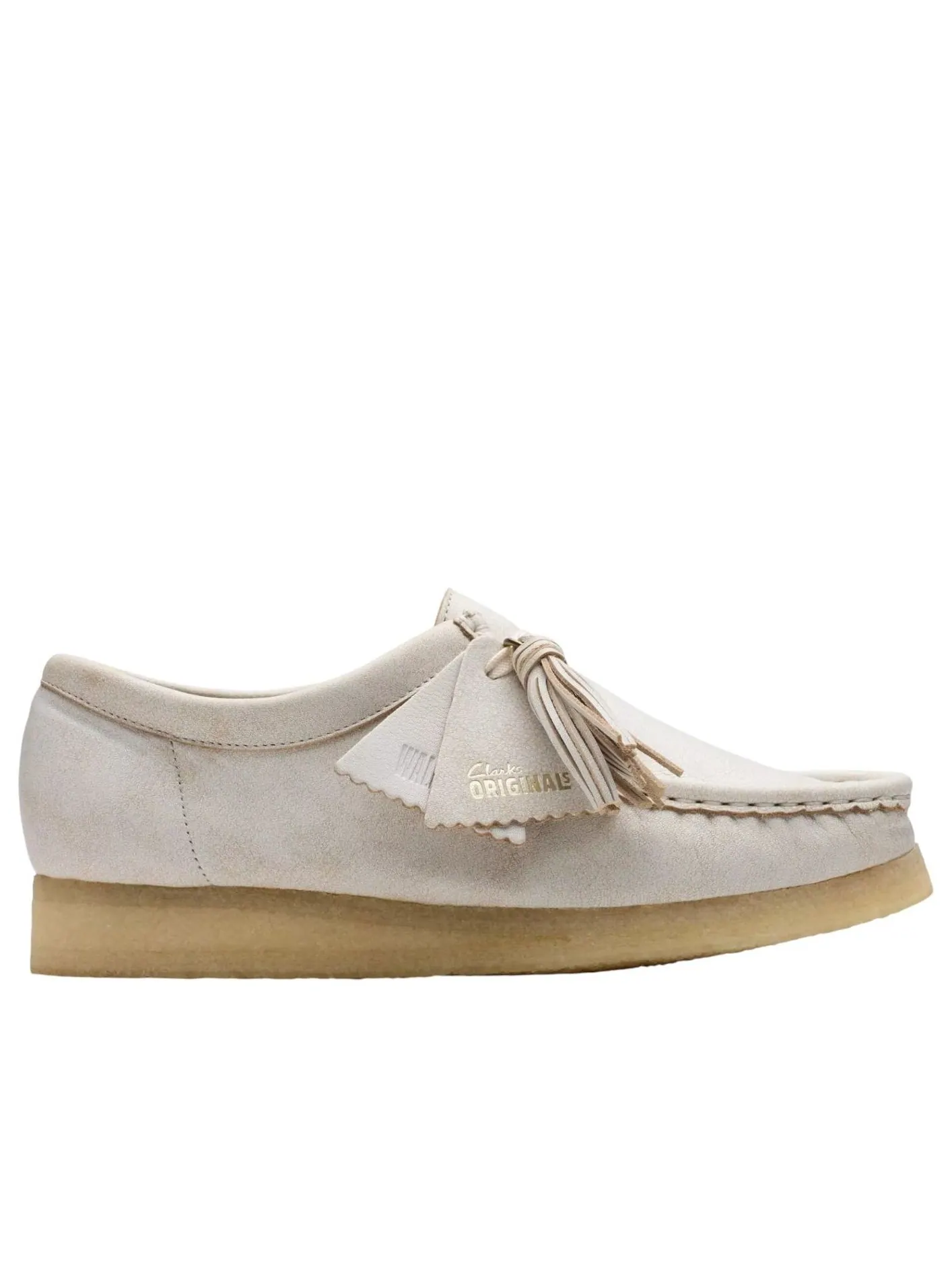 Кроссовки Clarks Wallabee WMNS, кожаные — изображение 6 из 6, белый