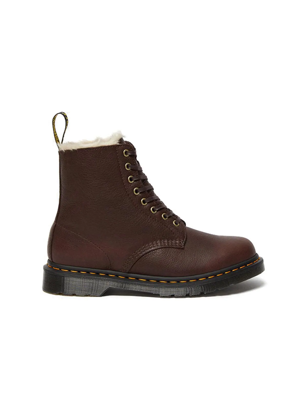 Ботинки Dr. Martens 1460 Pascal Faux Fur — изображение 2 из 4, коричневый