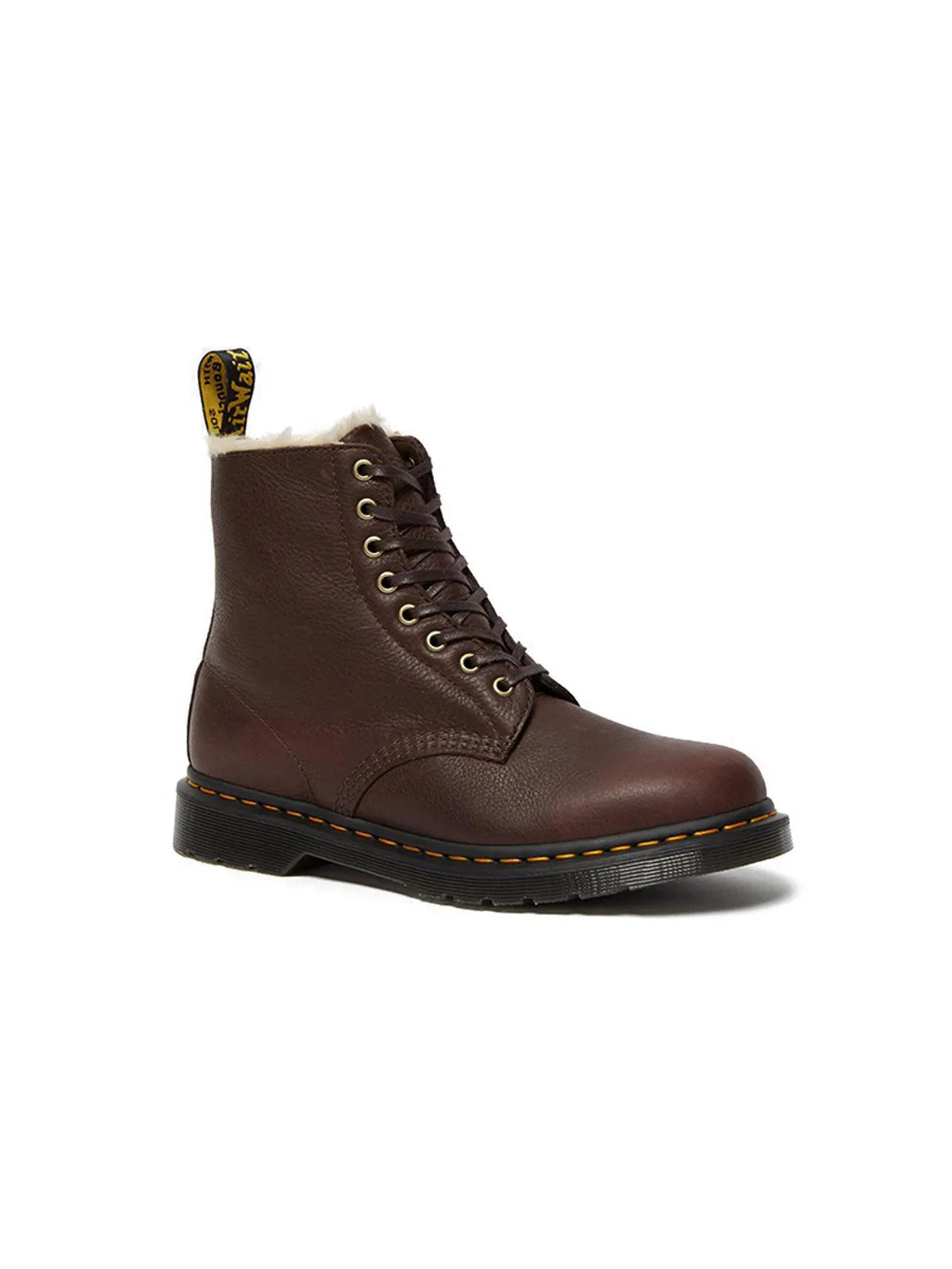 Ботинки Dr. Martens 1460 Pascal Faux Fur — изображение 3 из 4, коричневый