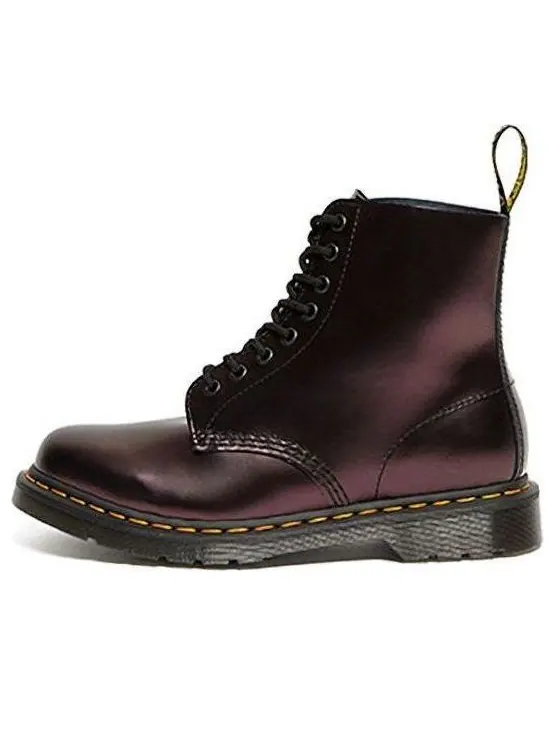 Ботинки Dr.Martens 1460 Pascal кожаные бордовый металлик — изображение 1 из 4