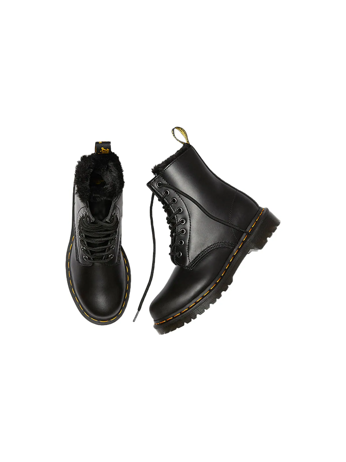 Ботинки женские Dr. Martens 1460 Serena 8, кожаные — изображение 3 из 4, желтый