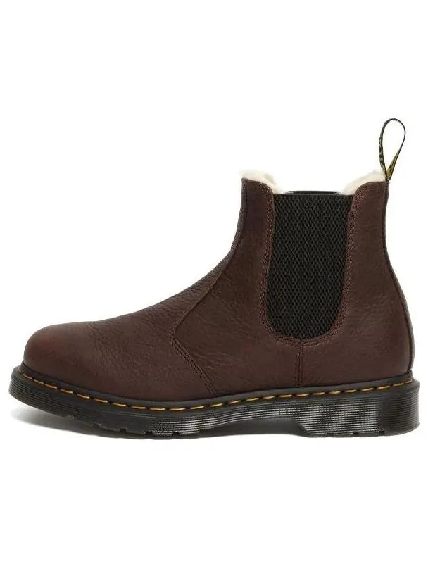 Ботинки челси Dr. Martens 2976 с искусственным мехом — изображение 1 из 5, коричневый