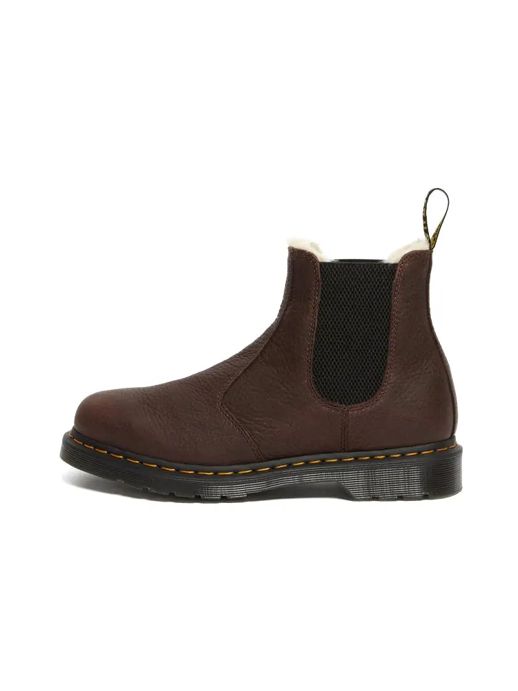 Ботинки челси Dr. Martens 2976 с искусственным мехом — изображение 2 из 5, коричневый