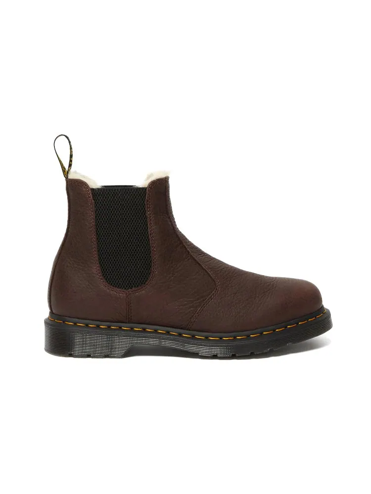 Ботинки челси Dr. Martens 2976 с искусственным мехом — изображение 3 из 5, коричневый