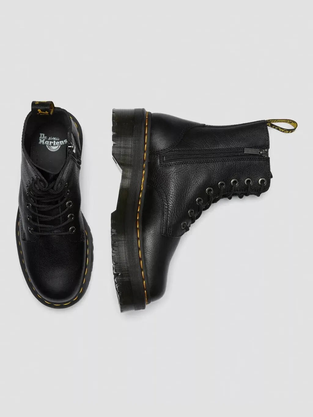 Ботинки женские Dr. Martens Jadon III высокие на платформе — изображение 5 из 9, черный