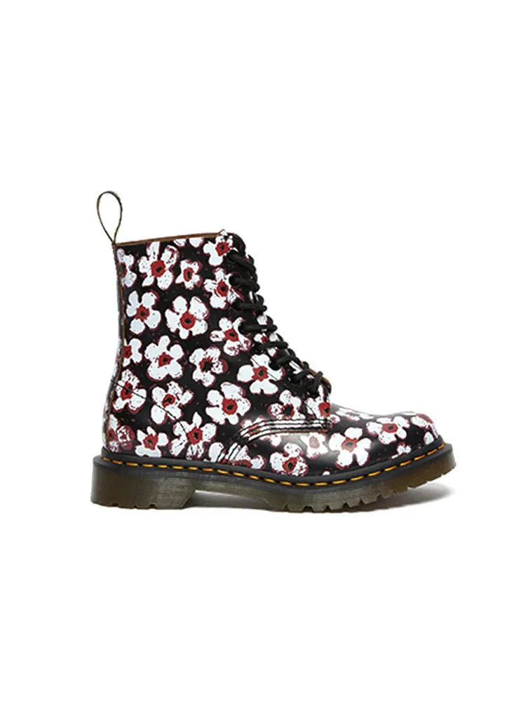 Ботинки Dr. Martens Pascal 460, кожаные, шнуровка — изображение 2 из 5, черный/белый