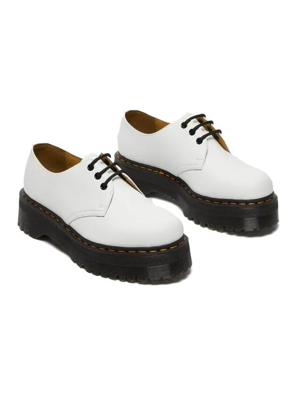 Ботинки Dr. Martens 1461 Quad, кожаные — изображение 4 из 4, белый