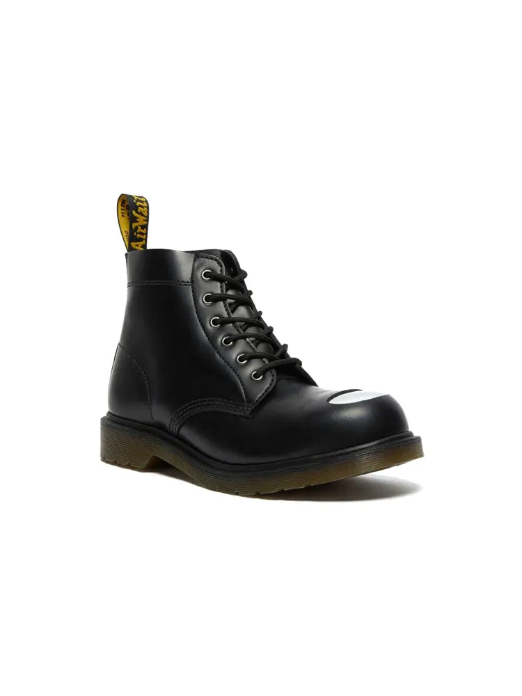 Ботинки Dr. Martens 101 кожаные, с потертым носком — изображение 3 из 6, черный