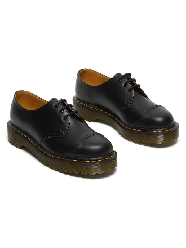 Тапочки Dr. Martens 1461 Bex Made in England Toe Cap Shoes 'Black' — изображение 4 из 4, черный