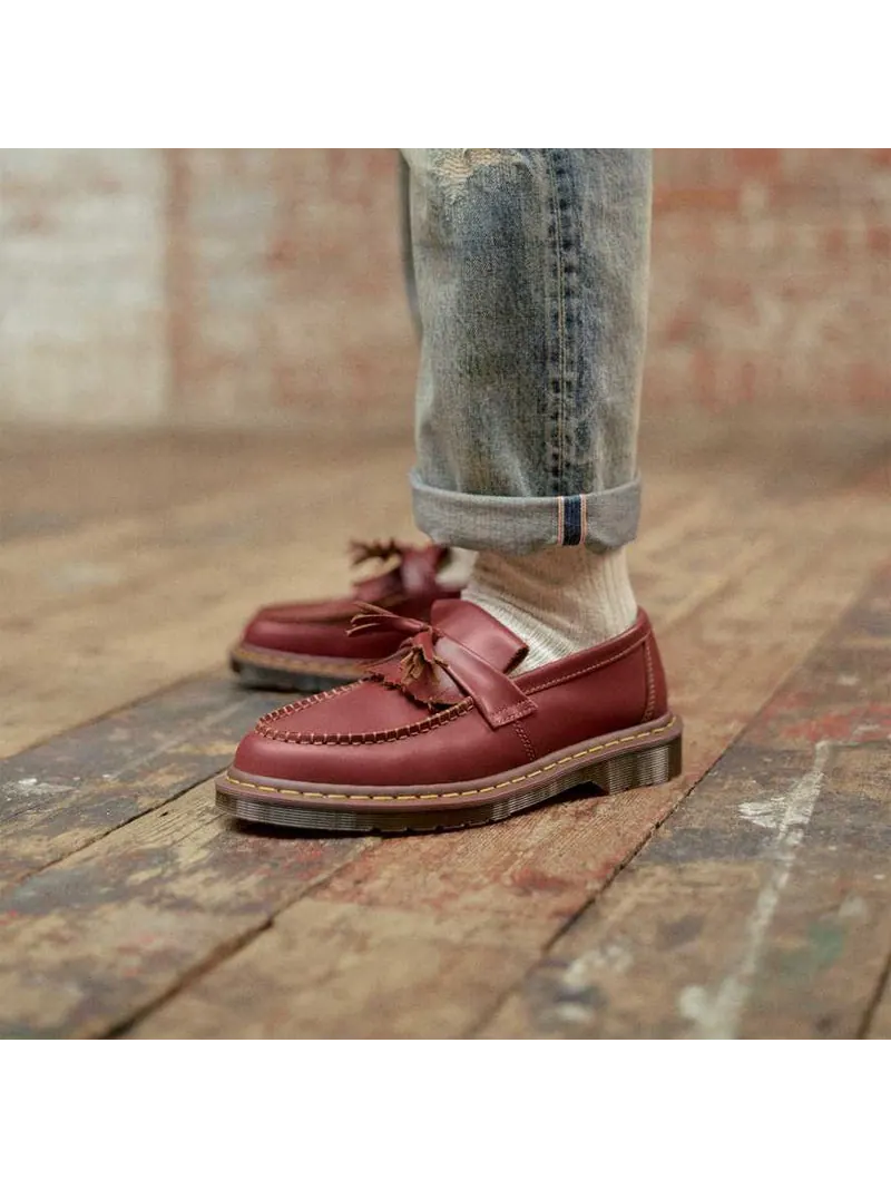 Лоферы Dr. Martens Adrian Tassel Loafers, с кисточками, Oxblood Quilon — изображение 7 из 7, красный