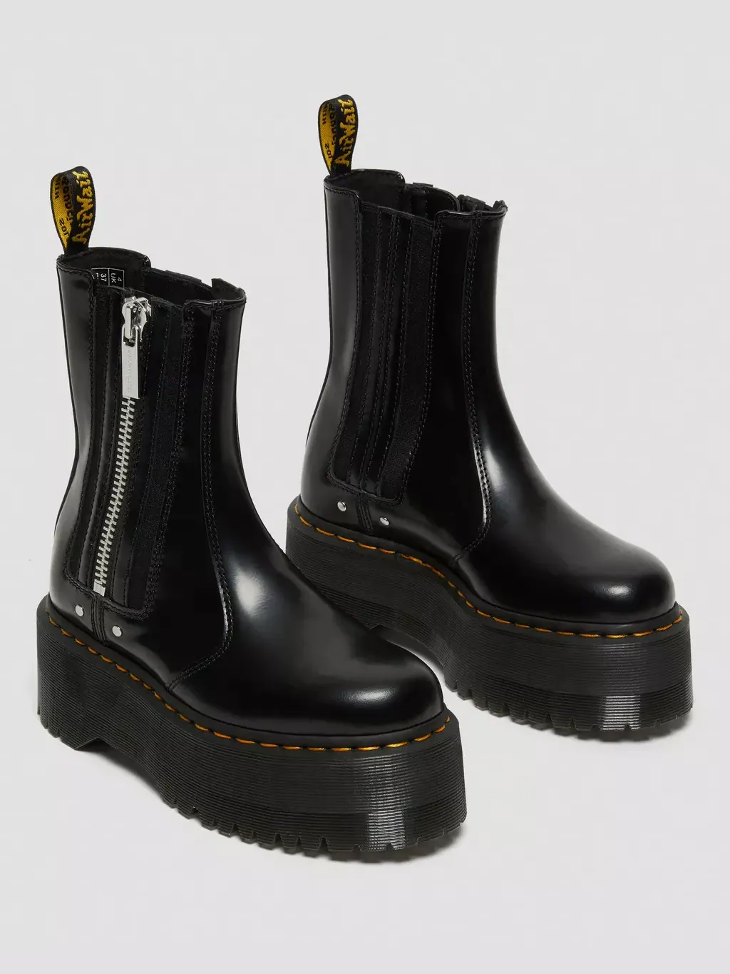 Ботинки Dr. Martens 2976 Max Leather Platform Chelsea — изображение 4 из 9, черный