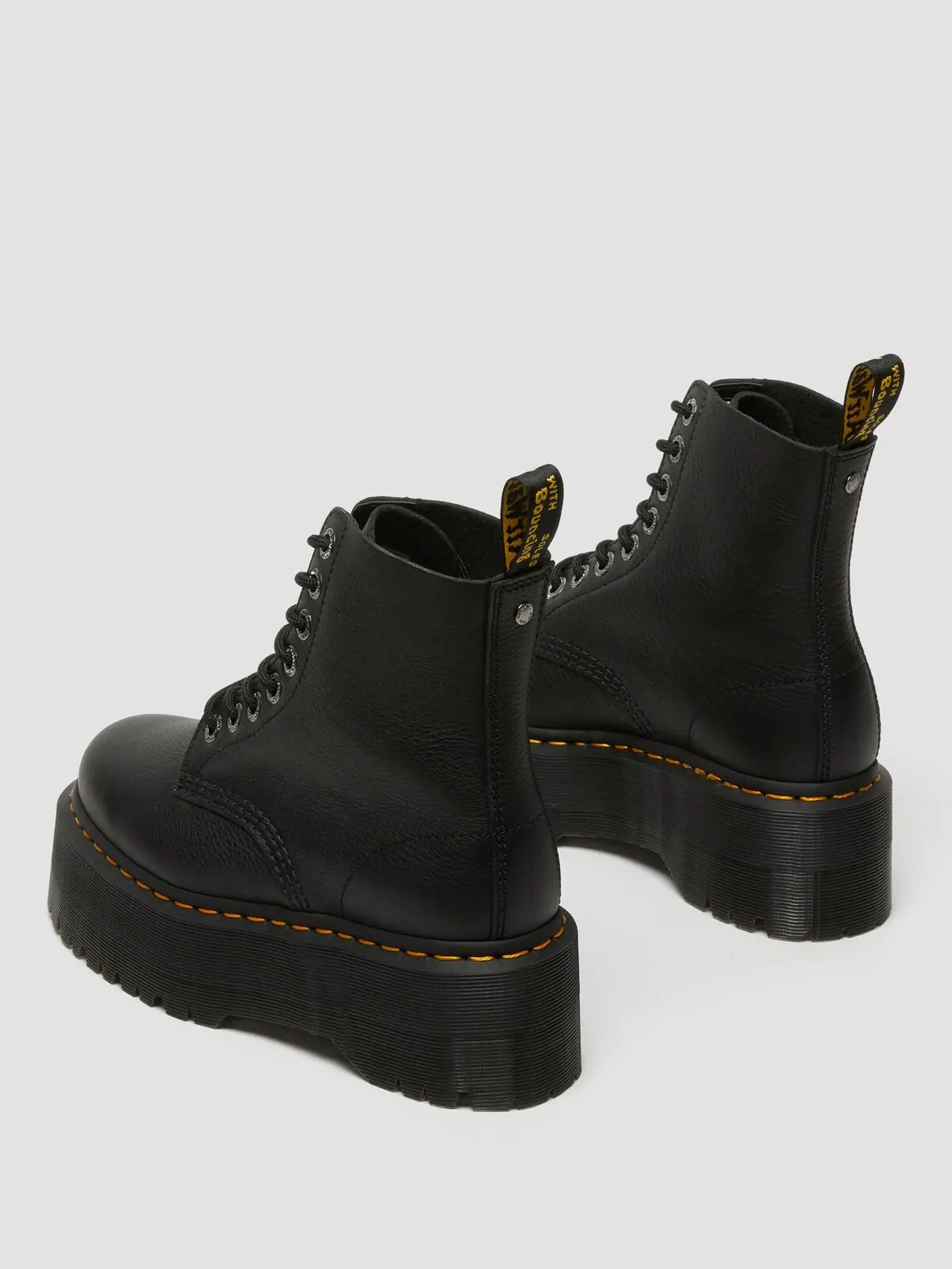 Ботинки Dr. Martens 1460 Max Platform, кожа Pisa — изображение 4 из 9, черный