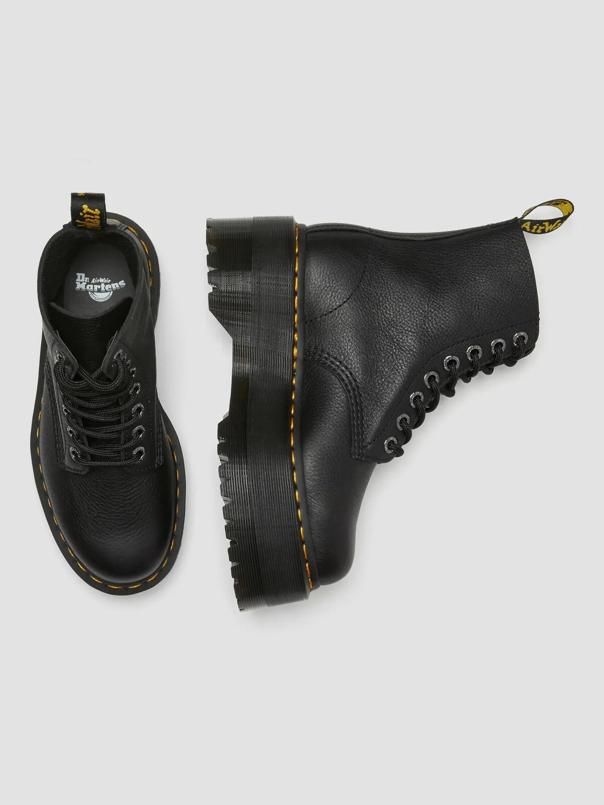 Ботинки Dr. Martens 1460 Max Platform, кожа Pisa — изображение 6 из 9, черный