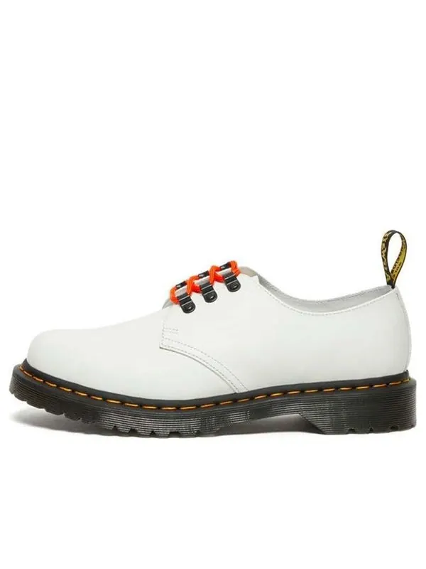 Туфли Dr. Martens 1461 ben smooth 3-eye 'white orange'