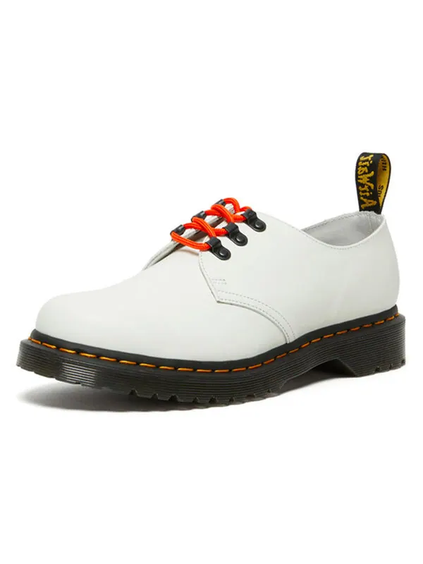 Туфли Dr. Martens 1461 ben smooth 3-eye 'white orange' — изображение 2 из 4, белый/оранжевый