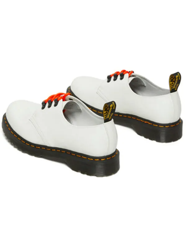 Туфли Dr. Martens 1461 ben smooth 3-eye 'white orange' — изображение 4 из 4, белый/оранжевый
