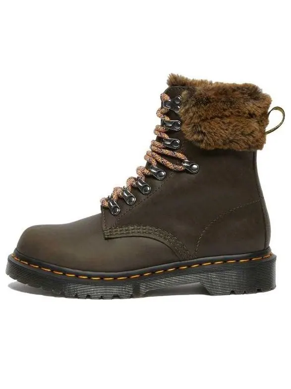 Ботинки Dr. Martens 1460, шнуровка — изображение 1 из 5, серый/зеленый