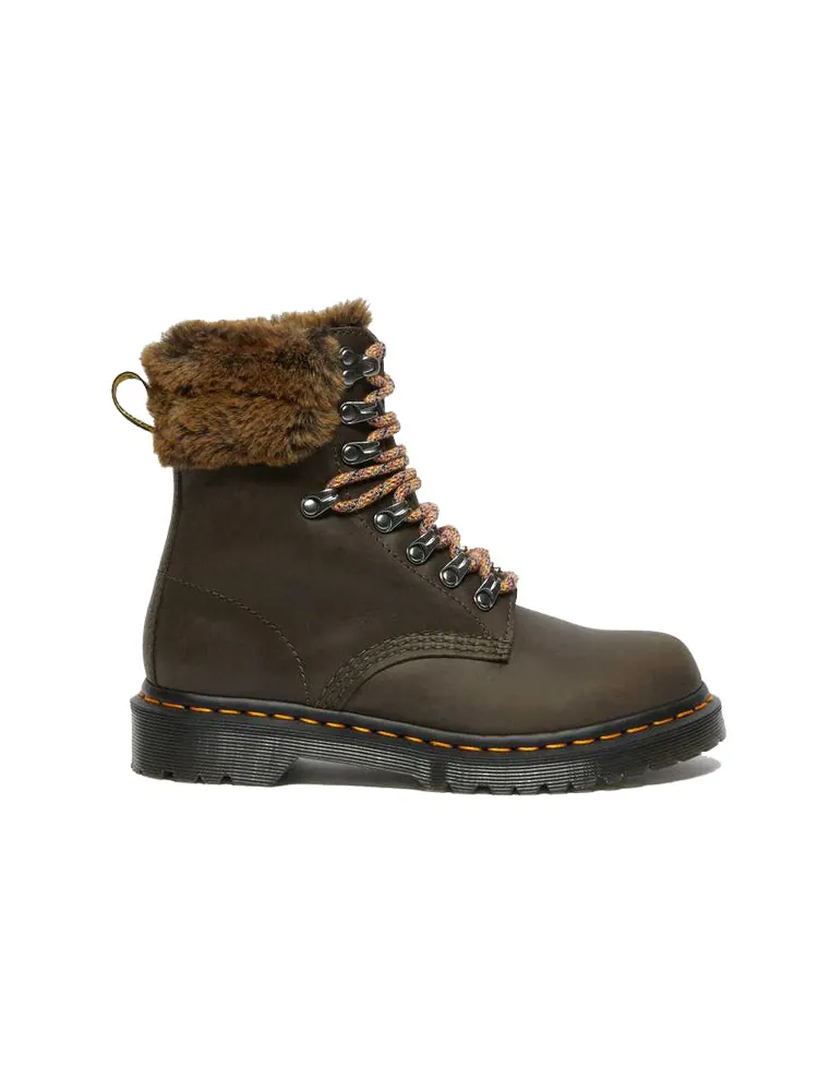 Ботинки Dr. Martens 1460, шнуровка — изображение 2 из 5, серый/зеленый