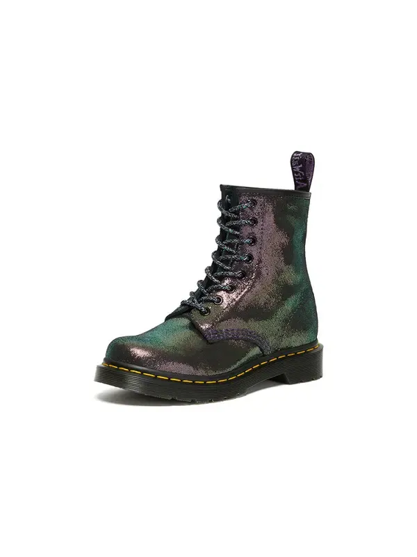 Ботинки Dr. Martens 1460 Disco Iridescent Suede Lace Up Boots — изображение 2 из 4, фиолетовый/мульти