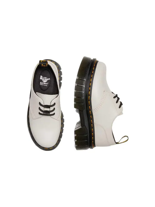 Кроссовки Dr. Martens Audrick Nappa Leather Platform Shoes 'Cobblestone Grey' — изображение 4 из 4, серый