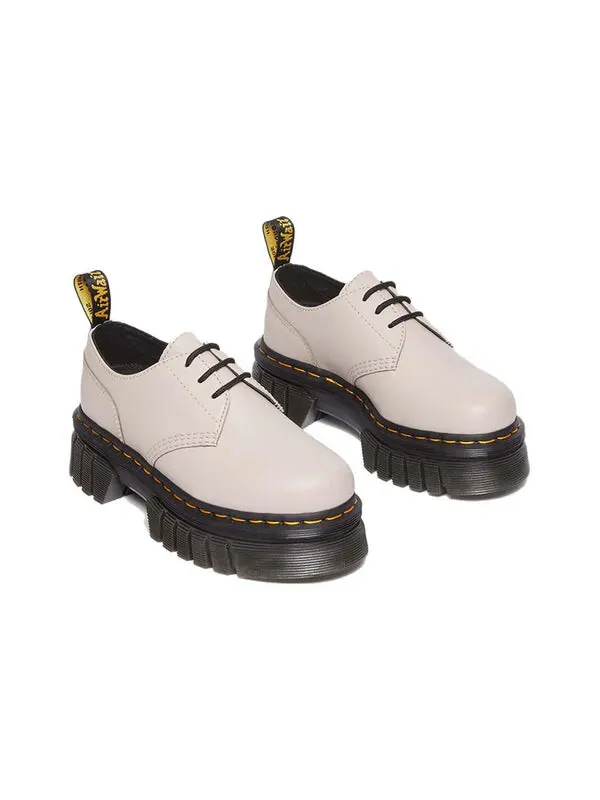 Кроссовки Dr. Martens Audrick Nappa Lux Leather Platform 'Vintage Taupe' — изображение 2 из 4, бежевый