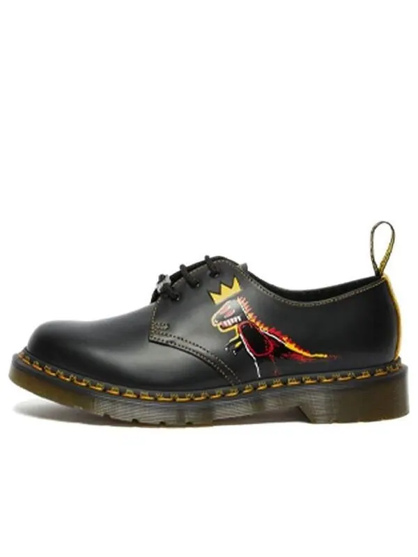 Кроссовки Dr. Martens x Jean-Michel Basquiat 1461 'Pez Dispenser' — изображение 1 из 4, черный