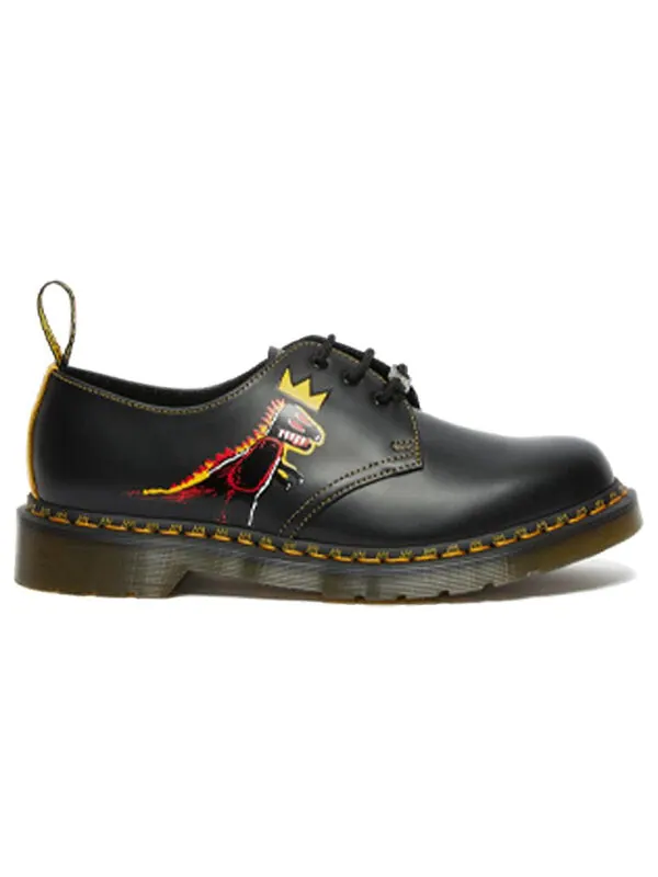 Кроссовки Dr. Martens x Jean-Michel Basquiat 1461 'Pez Dispenser' — изображение 2 из 4, черный